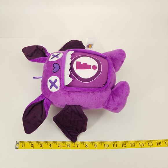 Good Stuff Jaw Droppers Kawaii Purple Bat Monster Plush Stuffed Animal Toy - Picture 6 of 6